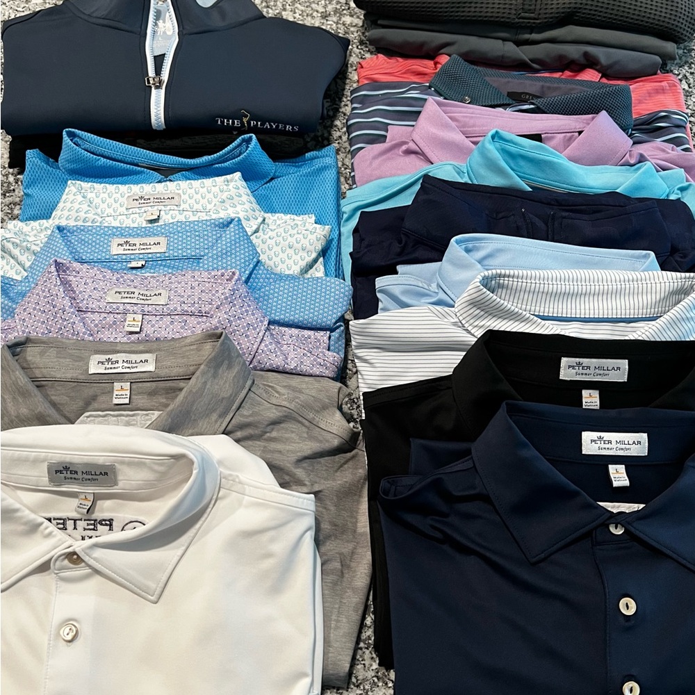 DROPPING SOON!!  NEW Men’s Large Golf Apparel Listings! Peter Millar Nike etc - Picture 2 of 6